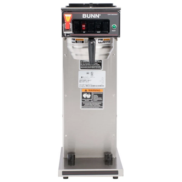 Scratch and Dent Bunn 23001.0017 CWTF15 APS Airpot Brewer with Stainless Steel Funnel and Hot Water Faucet - 120V