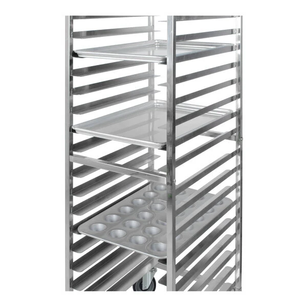 Scratch and Dent Regency 20 Pan End Load Stainless Steel Bun / Sheet Pan Rack - Assembled