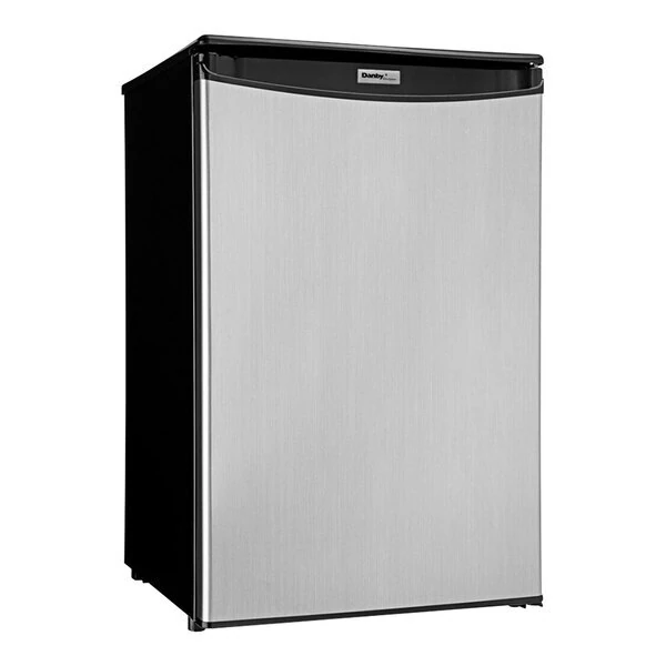 Scratch and Dent Danby DAR044A4BSLDD Designer 4.4 Cu. Ft. Stainless Steel Solid Door Reach-In Refrigerator