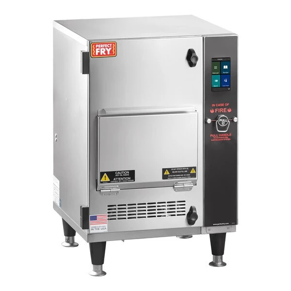 Scratch and Dent Perfect Fry PFC500-208V/1PH PFC Semi-Automatic Ventless Countertop Deep Fryer - 208V, 5.0 kW, 1 Phase