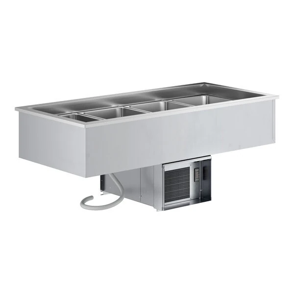 Scratch and Dent ServIt SDC-4A Four Pan Drop-In Refrigerated Cold Food Well - 120V