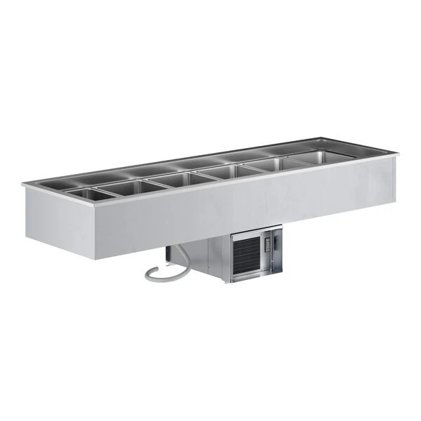 Scratch and Dent ServIt SDC-6A Six Pan Drop-In Refrigerated Cold Food Well - 120V