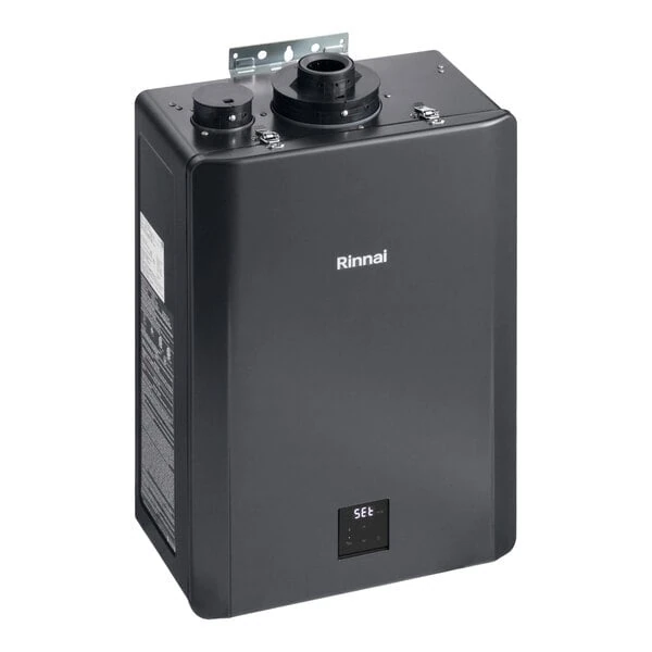 Scratch and Dent Rinnai SENSEI CX160iN Natural Gas / Liquid Propane Wall-Mounted Indoor / Outdoor Tankless Water Heater - 120V, 160,000 BTU, 9.0 GPM