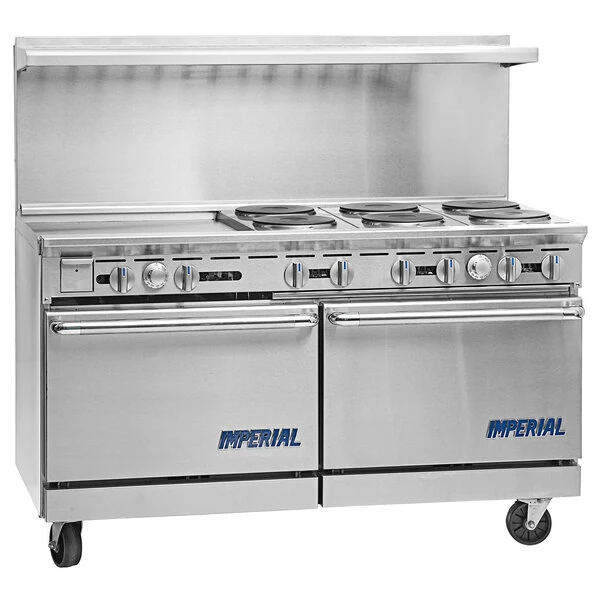 Scratch and Dent Imperial Range Pro Series IR-G60T-E-CC 60" Electric Range with 60" Griddle and 2 Convection Ovens - 240V, 3 Phase