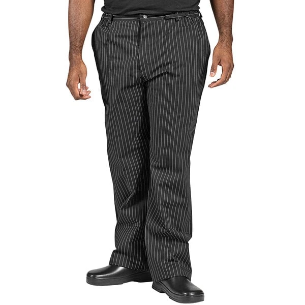 Uncommon Chef 4020 Unisex Pinstripe Customizable Executive Chef Pants - 3XL