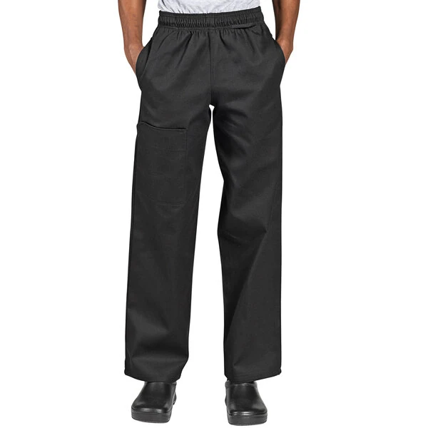 Uncommon Chef 4100 Unisex Black Customizable Uncommon Cargo Chef Pants - 4X