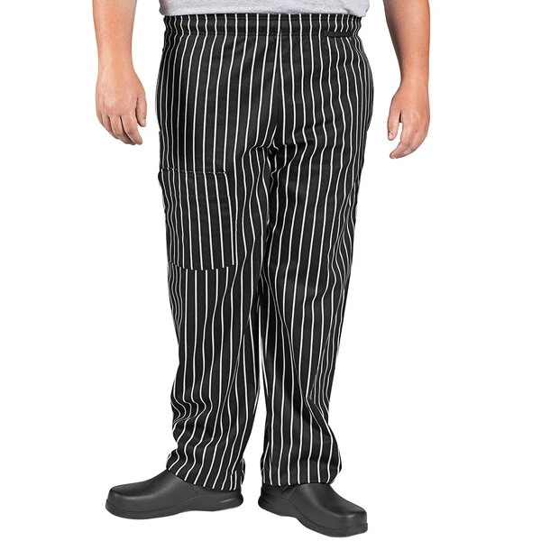 Uncommon Chef 4100 Unisex Chalk Stripe Customizable Uncommon Cargo Chef Pants - 4X