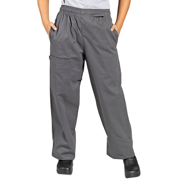 Uncommon Chef 4100 Unisex Slate Gray Customizable Uncommon Cargo Chef Pants - 3X