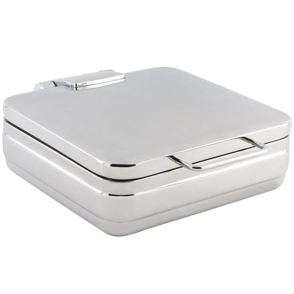 Bon Chef 20309NG 6 Qt. Stainless Steel Hinged Top 3/4 Size Induction Chafer