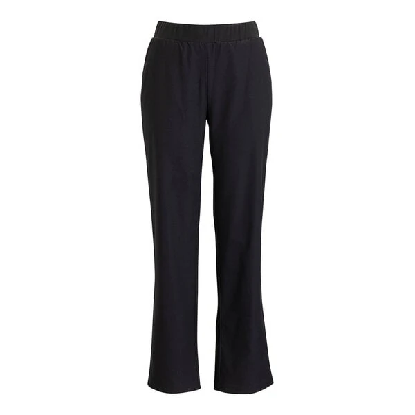 Edwards 8862 Women's Black Flex Fit Service / Housekeeping Pants with Elastic Waist - Polyester - Medium