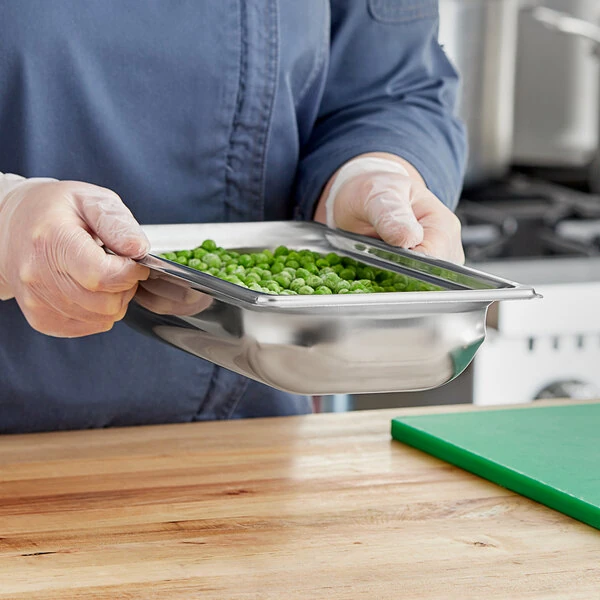 Vollrath 90323 Super Pan 3® 1/3 Size 2 1/2" Deep Anti-Jam Perforated Stainless Steel Steam Table / Hotel Pan - 22 Gauge