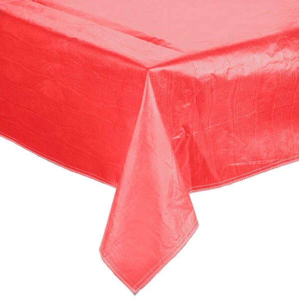 Red Vinyl Table Covers