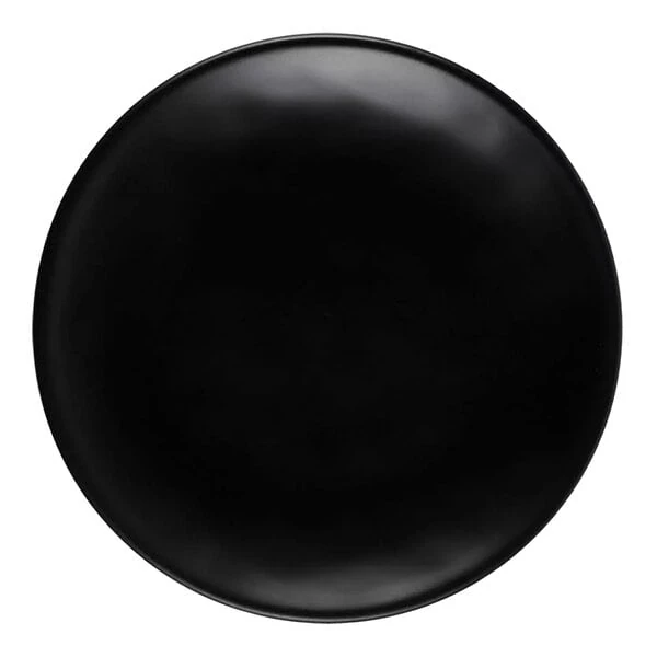 Elite Global Solutions Tenaya 6" Black Round Melamine Plate - 6/Case
