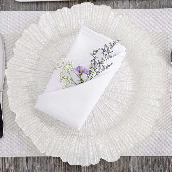 White Charger Plates