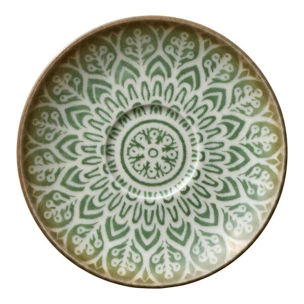 Heart & Soul Soulmate 4 1/2" Round Jade Porcelain Saucer - 6/Case