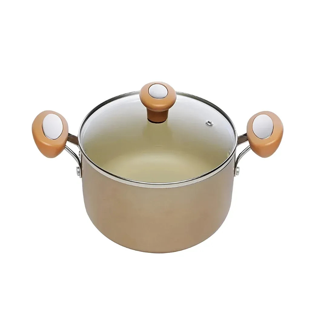 Mayer, Cast Iron Cookware, Stock Pot, 30 cm, Glass Lid