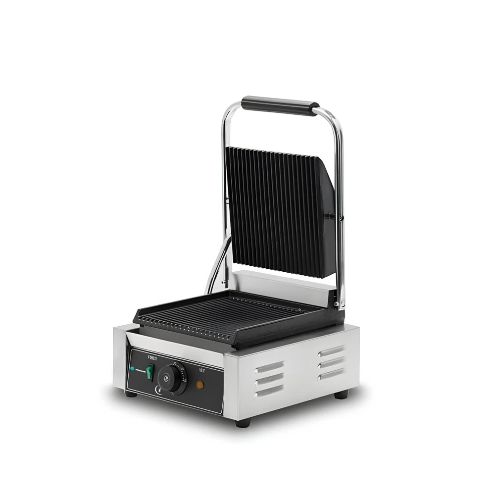 KitchenCore Series, Contact Grill, Electric, 1 Heating Zone, Ribbed Plate, Table Top