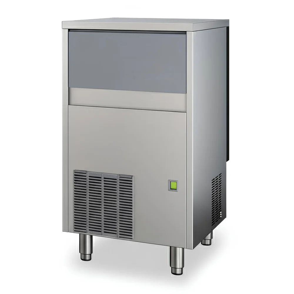 NTF, Cube Ice Maker, 46 kg Output, 25 kg Bin,  Stainless Steel, Silver, 450 W