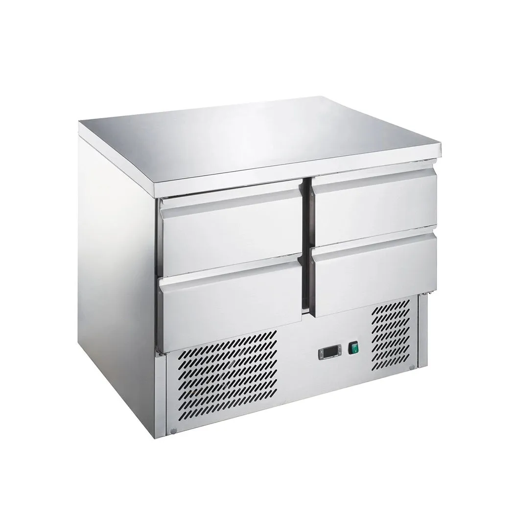 KitchenCore Series, Counter Refrigerator, 2 Doors, 4 Drawers, 240 L