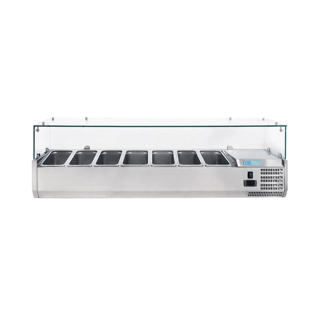 KitchenCore Series, Showcase Refrigerator, GN 1/4, 7 Containers