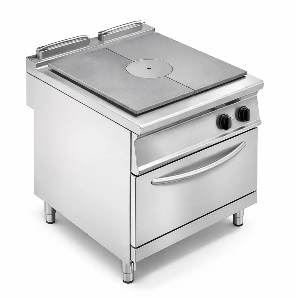 Tecnoinox, 900 Series, Gas Boiling Top With Static Oven, Stainless Steel, Silver, 1 Heating Zone, 18 kW, 4 trays