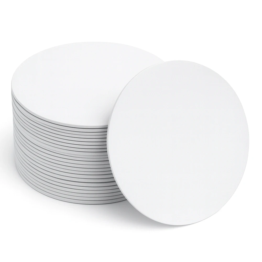 Culinex, Card Coaster, Round, 9 cm, White
