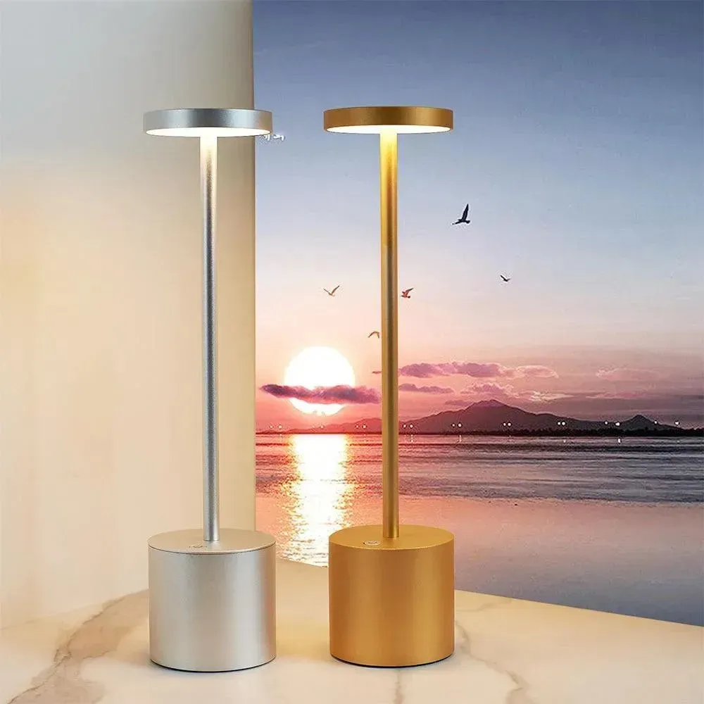 Wundermaxx, Table Lamp, 1800 mAh Battery, Type C USB, 38 cm Height, Gold Finish