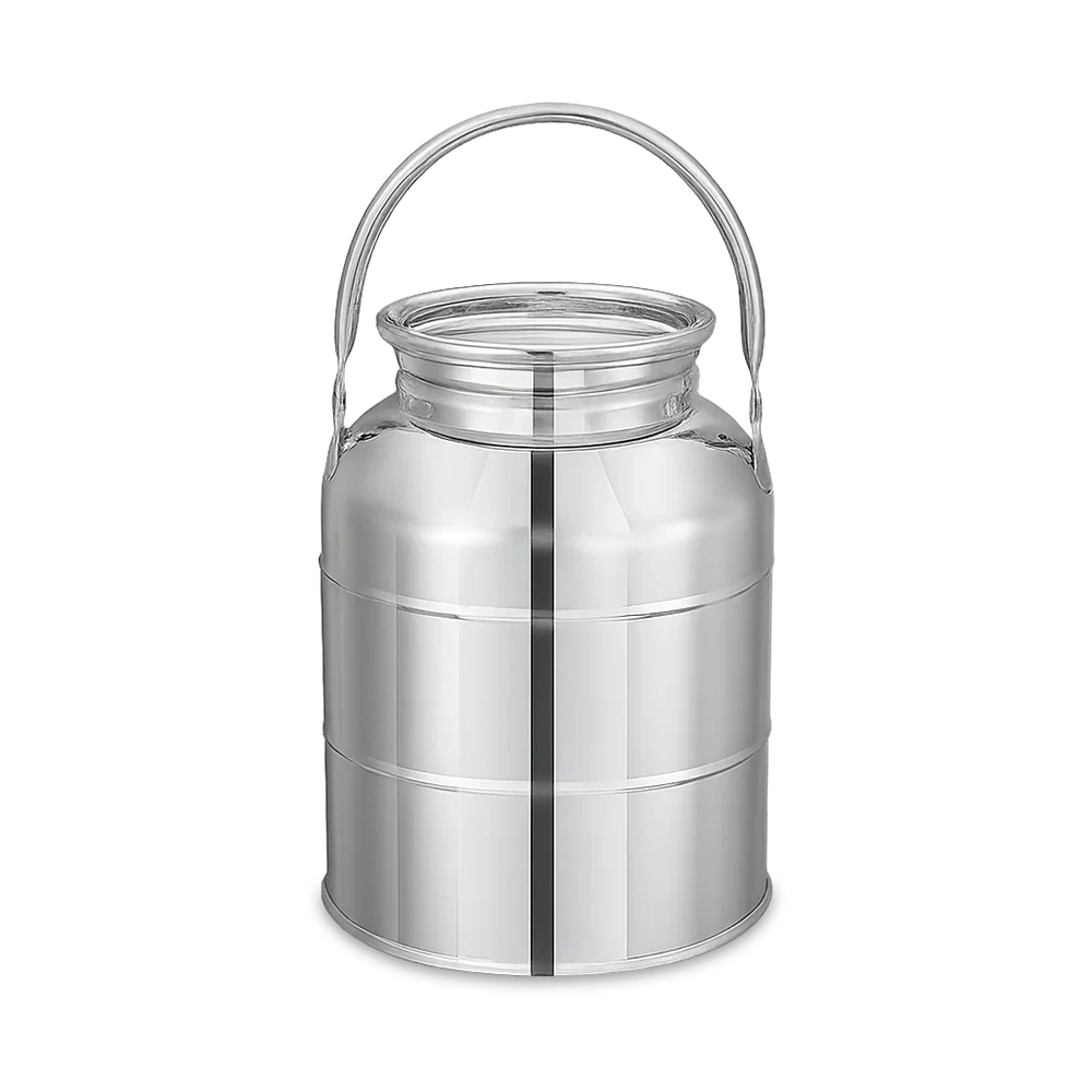 Pradeep, Milk Can, 2 L Capacity, Stainless Steel