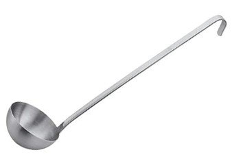 Stainless Steel Soup Ladle - 10 x 45 Cm - 250 ml