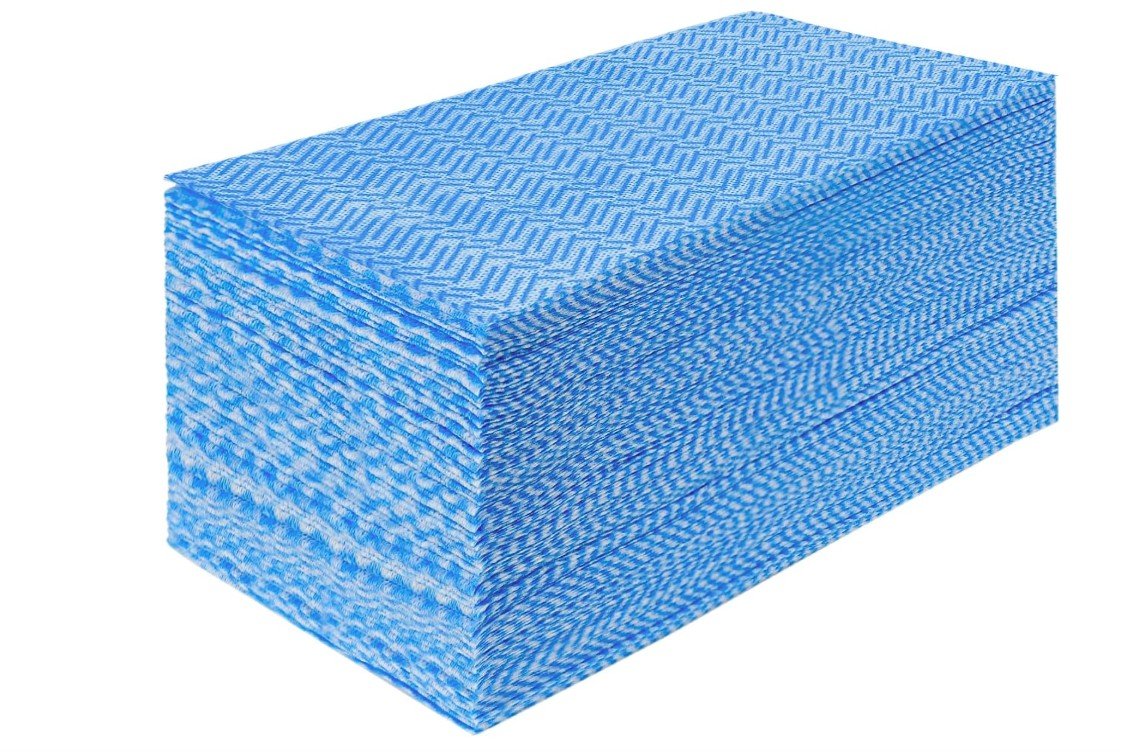 Semi Disposable All Purpose Cleaning J-Cloth- 500 / Box - Blue