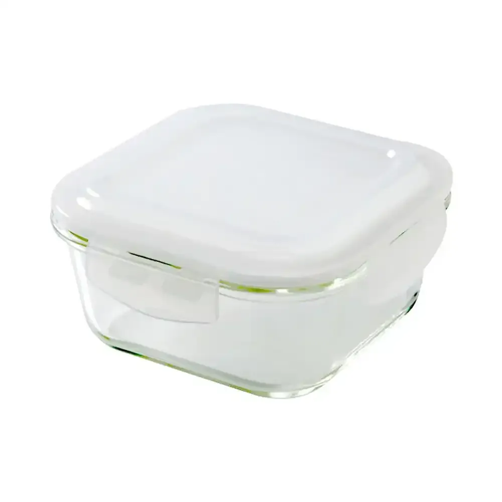 Borosil, Glass Klip-N-Store, 320 ml Capacity, Square