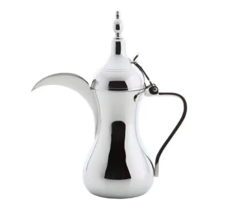 Stainless steel Dallah - Silver - 36 Oz
