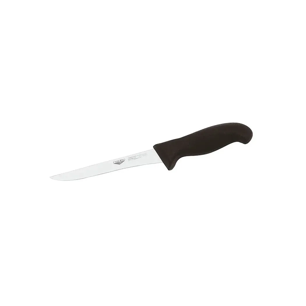 Paderno, Boning Knife, 16 cm Blade, Black Handle