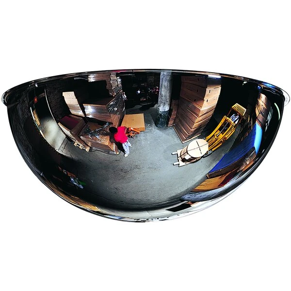 See All Industries 18" Plastic Full Dome 360 Degree Security Mirror with Chain Mounting Kit PV18-360K