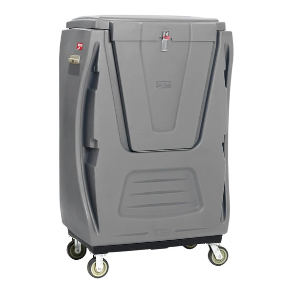 Metro TX48B-BULKSECG MetroTrux Bulk Laundry Truck with Enclosures and Swivel / Rigid Casters