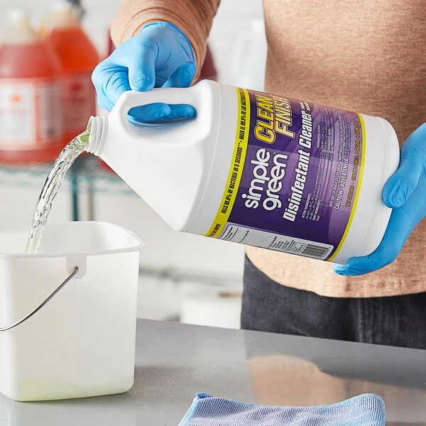 Simple Green Clean Finish 2810000401128 1 Gallon Mint Scented Disinfectant Cleaner - 4/Case