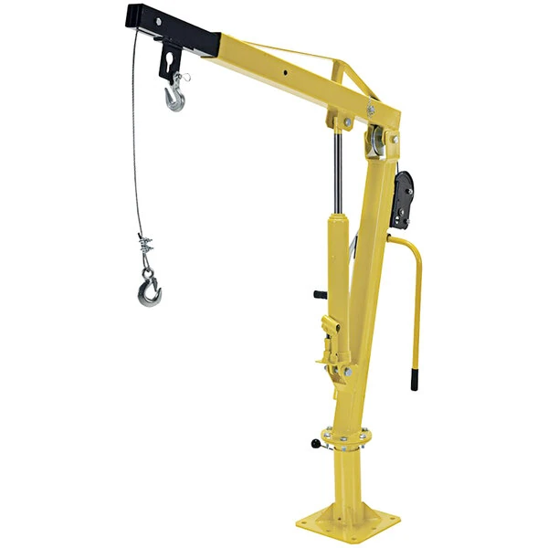 Vestil Steel Winch Truck Jib Crane with 360 Degree Swivel and 54" Reach WTJ-2 - 500 lb. Capacity