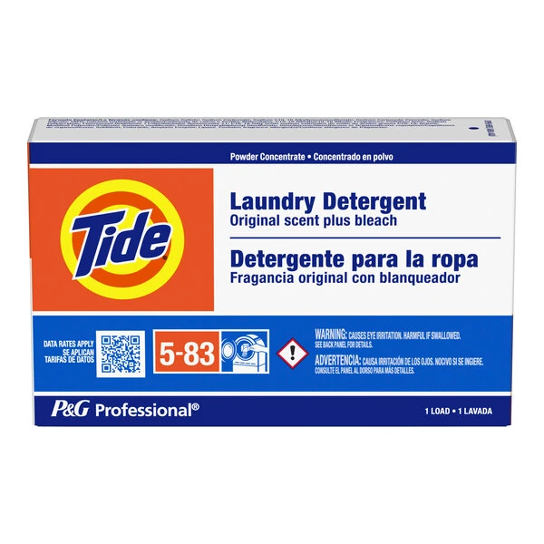 Tide Professional 08921 Coin Vend Laundry Detergent with Bleach Single Load Box - 156/Case