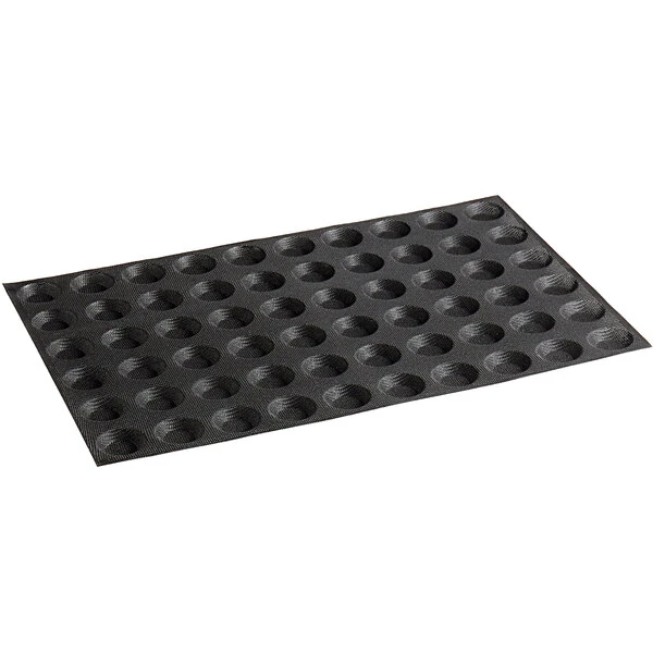 Sasa Demarle Flexipan Air® SF-01413 Silicone 60 Compartment Mini Tartlet Mold - 1 3/4 inch x 1 3/4 inch x 3/8 inch Cavities