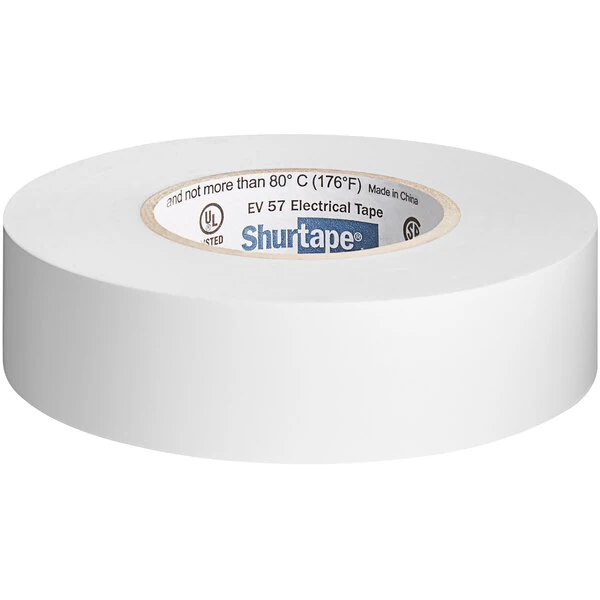 Shurtape EV 057 0.75" x 66' White General Purpose Grade Electrical Tape