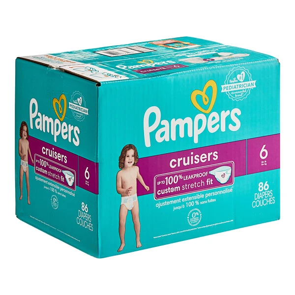 Pampers Cruisers Size 6 Baby Diapers - 86/Case