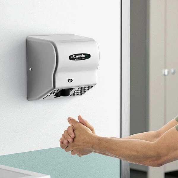 American Dryer EXT7-SS ExtremeAir Automatic Unheated Hand Dryer with Stainless Steel Cover - 100/240V, 540W