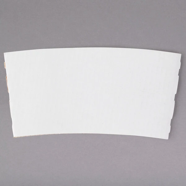 12-24 oz. White Customizable Coffee Cup Sleeve - 1,800/Case