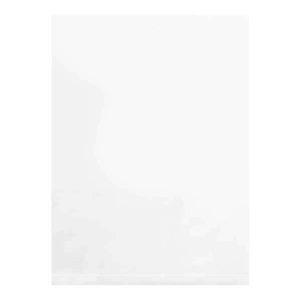 Lavex 5" x 12" 6 Mil Clear Flat Polyethylene Bag - 1,000/Case