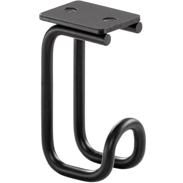 Safco 2254BL Black Accessory Hook   - 6/Pack