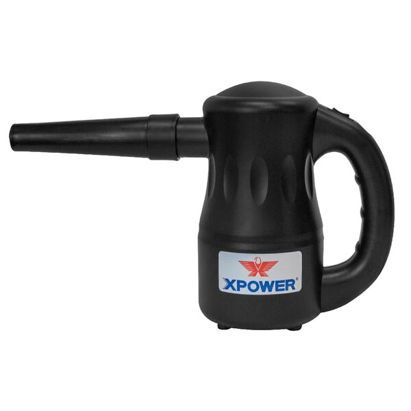 XPOWER A-2-Black Airrow Pro Black High Velocity Electric Duster and Blower - 4.5A; 115V
