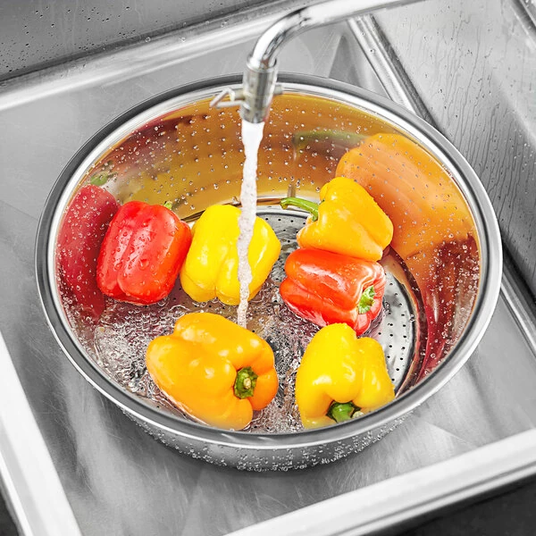 Choice 12 Qt. Stainless Steel Fine Chinese Colander