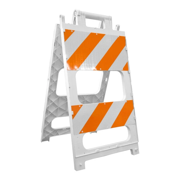 Cortina PLASTX FF 24 1/2" x 47" Type II Diamond-Grade Reflective Barricade 97-01-503-13