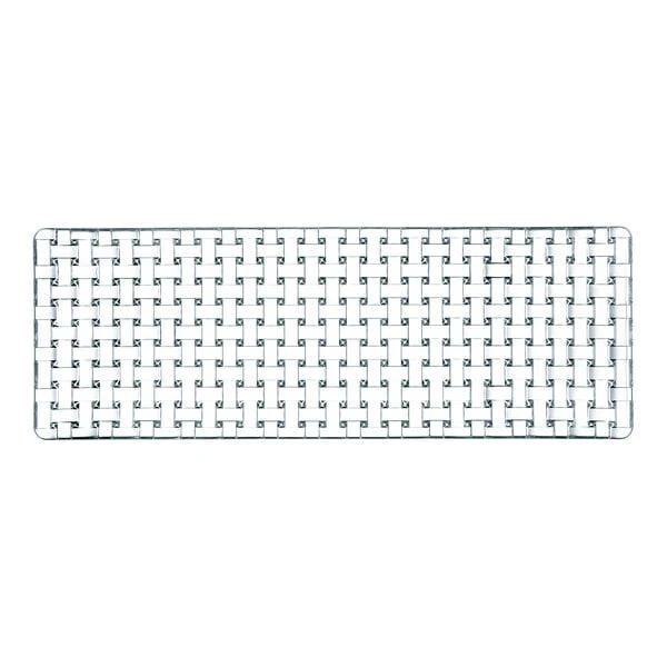 Nachtmann Bossa Nova 16 1/2" x 5 1/2" Rectangular Glass Platter - 2/Case