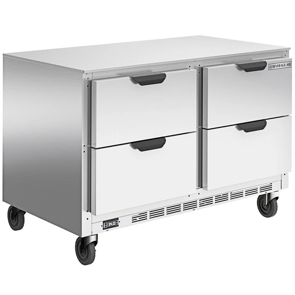Beverage-Air UCRD48AHC-4-104 48" Low Profile Four Drawer Undercounter